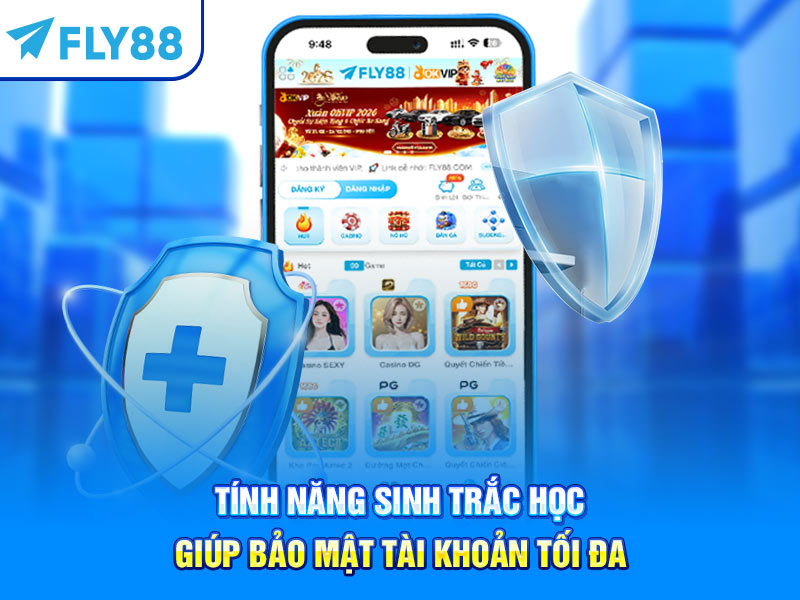 Tính năng sinh trắc học giúp bảo mật tài khoản tối đa